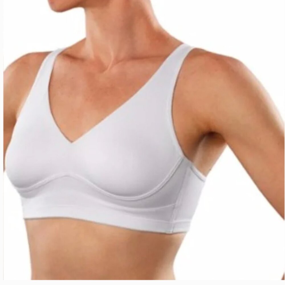 Moving Comfort Iris Low Impact bra, small, latte